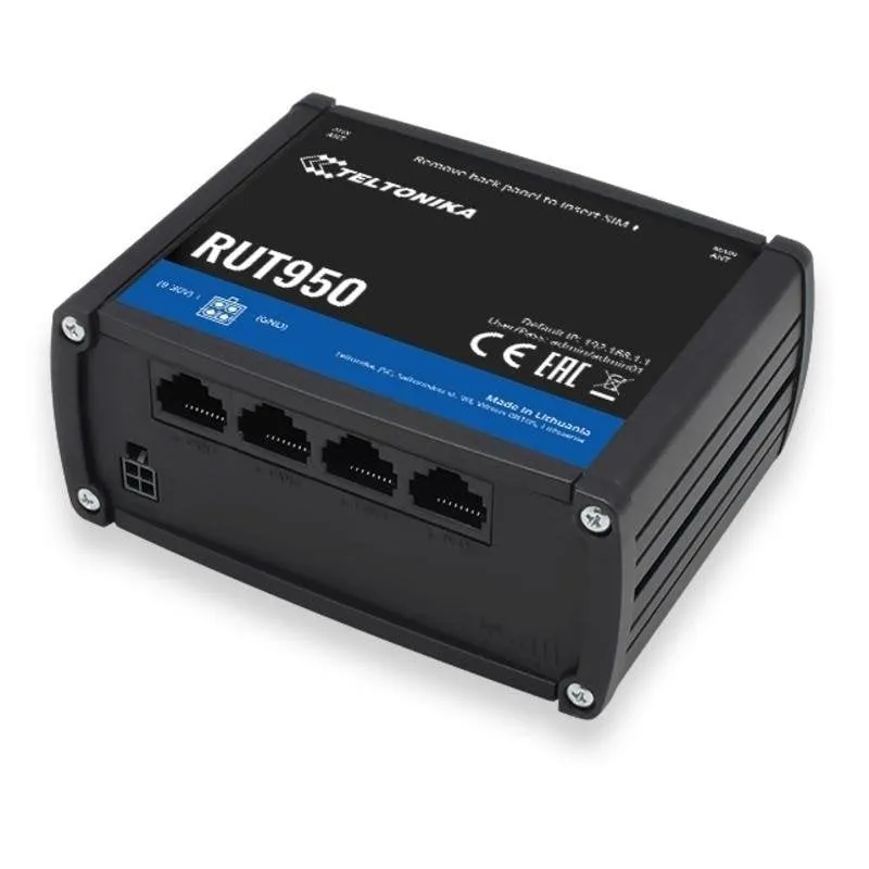 Router Teltonika RUT950 4G LTE Dual SIM 150Mbps Sicurezza Industriale - immagine 1