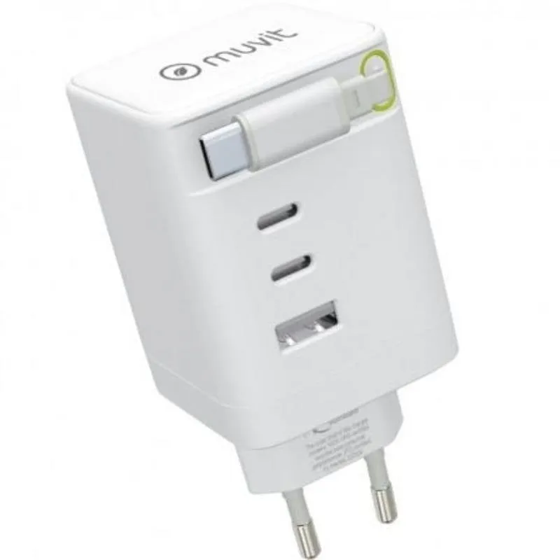 Multipresa Muvit For Change G1003C1AK 3 prese USB-C 1 USB-A PD 100 W - immagine 1
