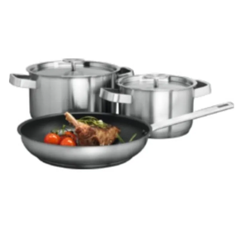 Set pentole AEG A3SS 3 pezzi inox antiaderente 16/20/24 cm - immagine 1