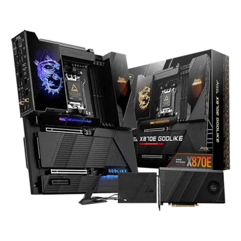 Schede Madri MSI MEG X870E GODLIKE X870E AM5 DDR5 E-ATX WiFi 7 5GbE PCIe 5.0 - immagine 1