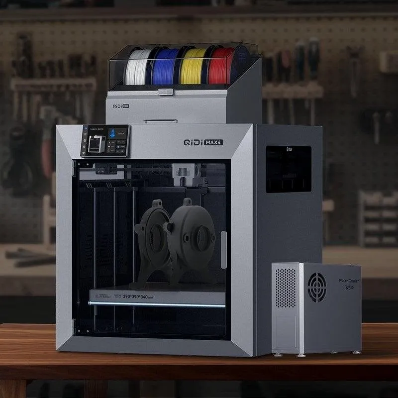 Stampante 3D Qidi Tech Max4 Combo grande volume 390x390x340 mm camera riscaldata - immagine 1