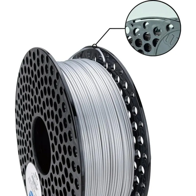 Filamento PLA AzureFilm FL171-9007 Grigio/Argento 1,75 mm Finitura Seta Brillante - immagine 1