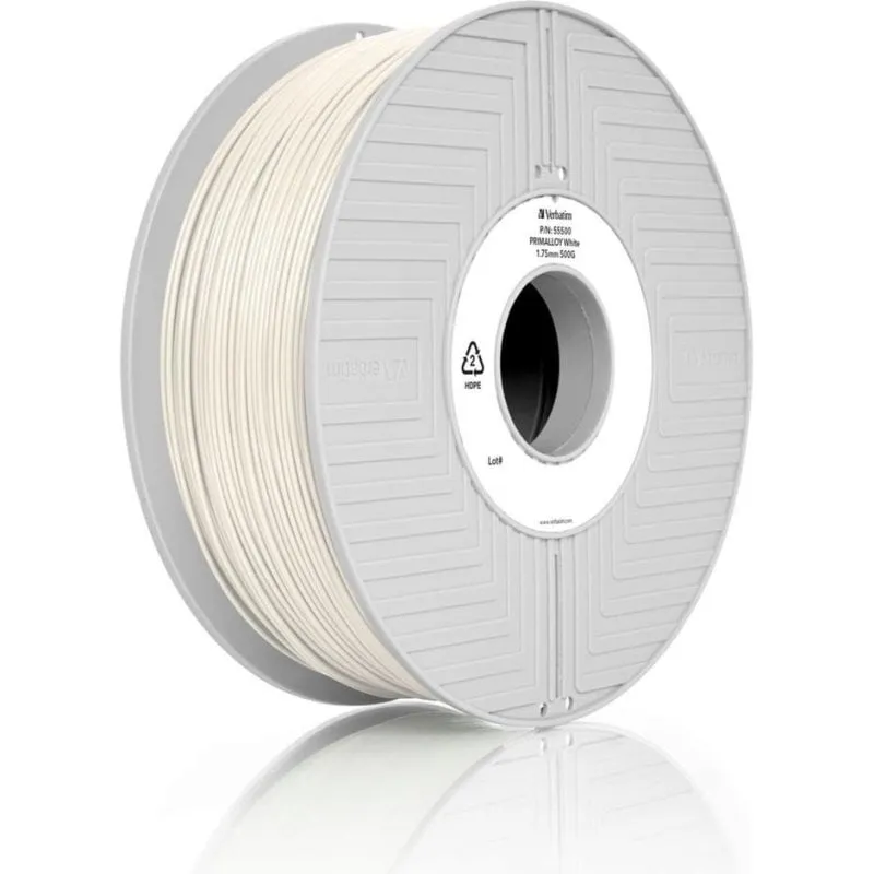 Filamento TPE Verbatim PRIMALLOY 055510 Bianco 1,75 mm Alta Resistenza Meccanica - immagine 1