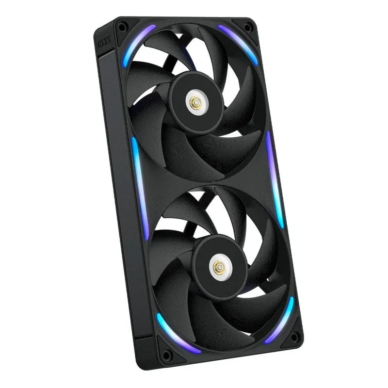 Ventilatore supplementare NZXT F240X 240mm 3100RPM RGB doppio 8-pin nero - immagine 1
