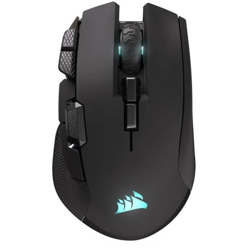 Ratón Corsair IRONCLAW WIRELESS SE Wireless Bluetooth USB-C 26000 DPI Nero RGB 10 Tasti - immagine 1