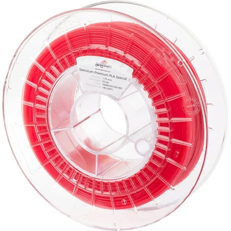 Filamento PLA Spectrum 80171 Termocromico Rosso Beige 1,75 mm Cambio Colore - immagine 1