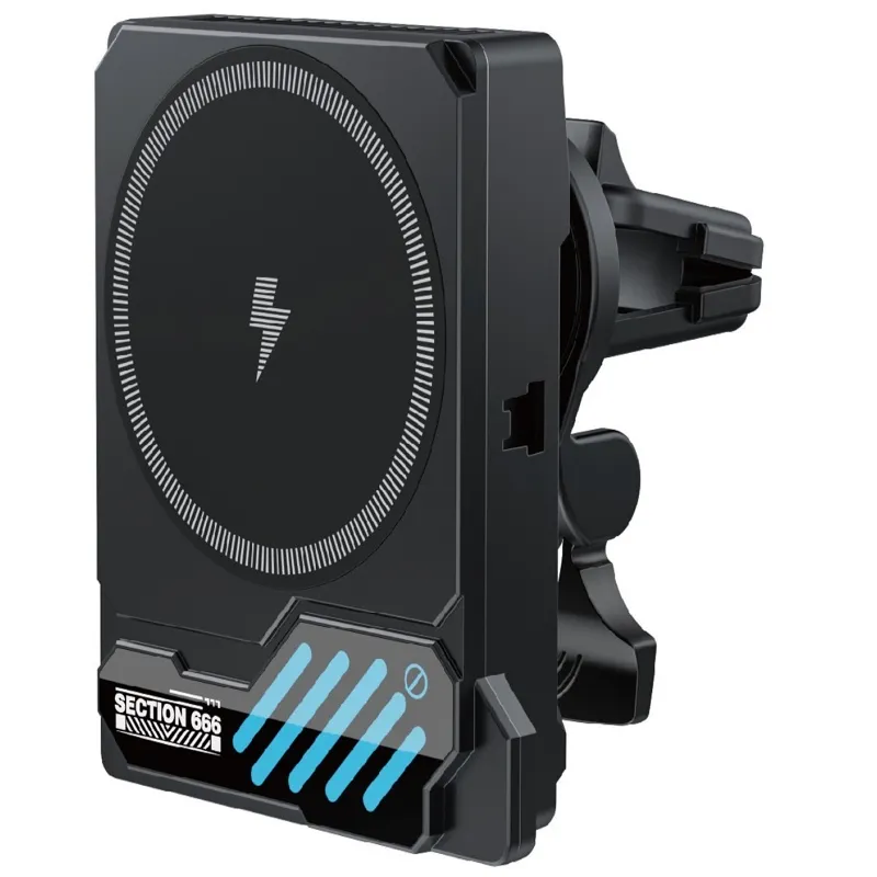 Caricabatterie wireless per auto XO Design SL14, 25 W, nero - immagine 1