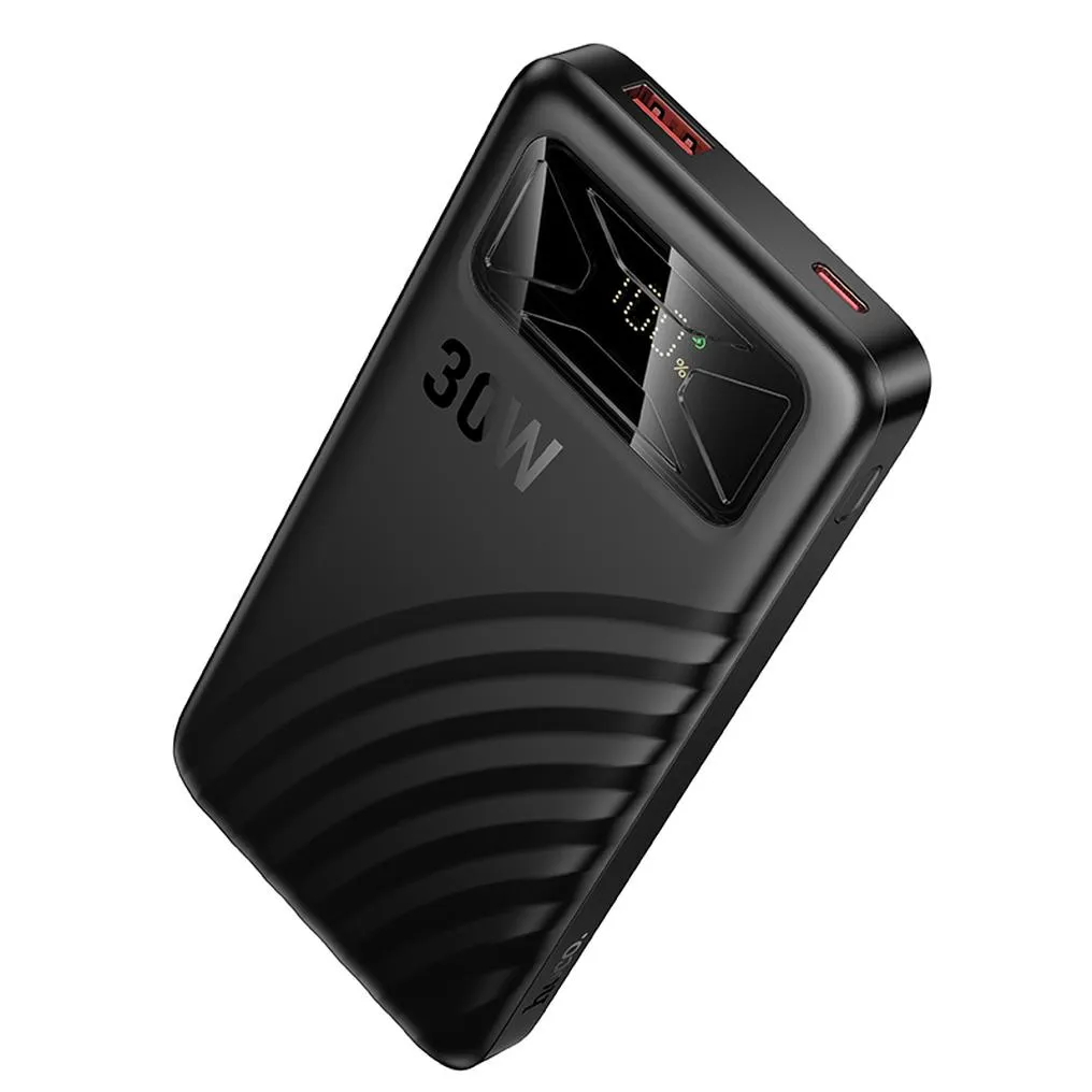Power bank HOCO Q42, 10000 mAh, 30 W, QC + PD, 1 x USB-A - 1 x USB-C, nera - immagine 1