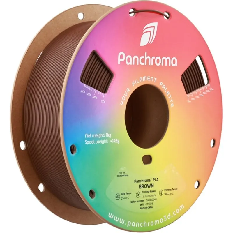 Filamento PLA Polymaker Panchroma CA19018 Marrone 1,75 mm Alta Velocità - immagine 1