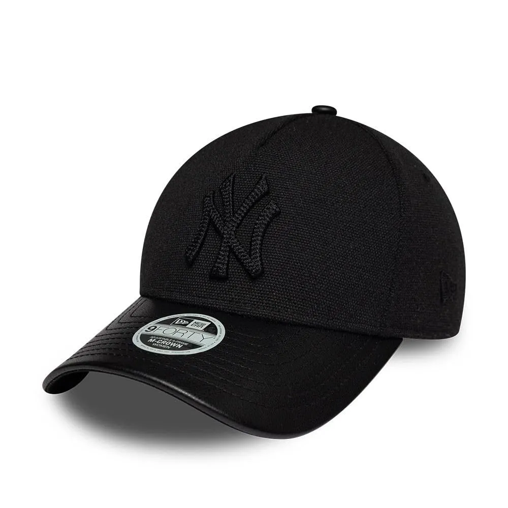 New Era New York Yankees Fabric Mix 9Forty Women M-Crown Cappellino Nero - immagine 1