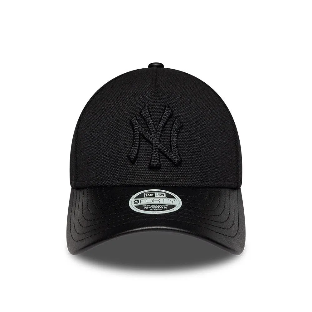 New Era New York Yankees Fabric Mix 9Forty Women M-Crown Cappellino Nero - immagine 2