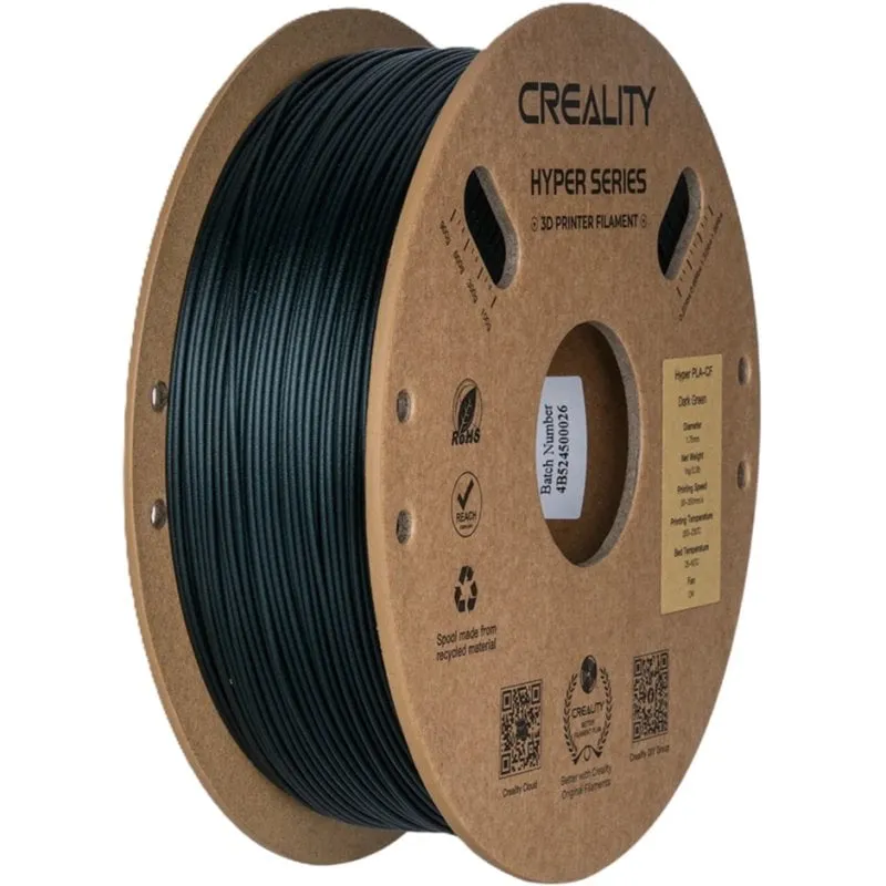 Filamento PLA-CF Creality 3301060016 Verde 1,75 mm Alta Resistenza Stabile - immagine 1