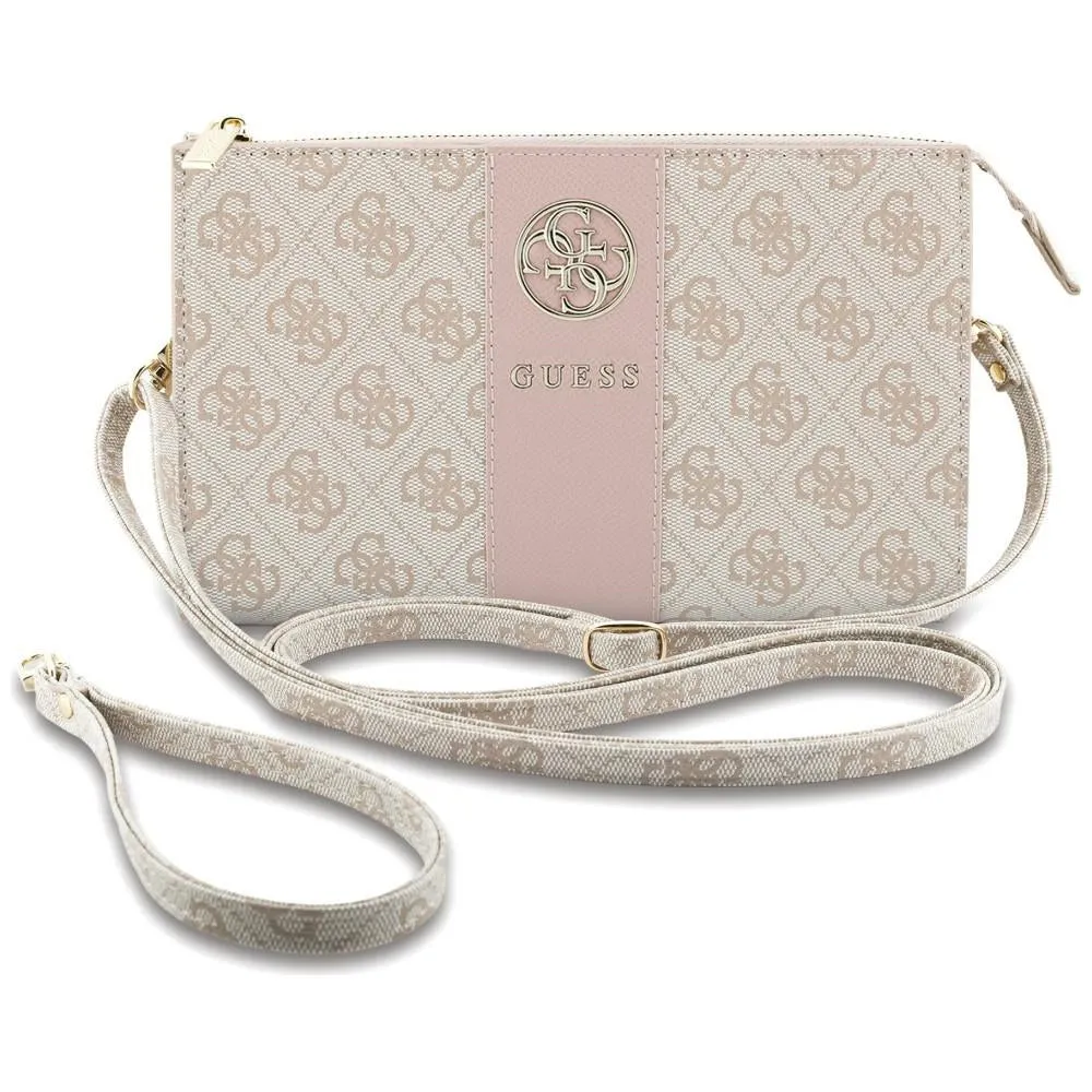 Borsa universale per telefono, Guess, 4G Round Classic Logo Stripe, rosa - immagine 1