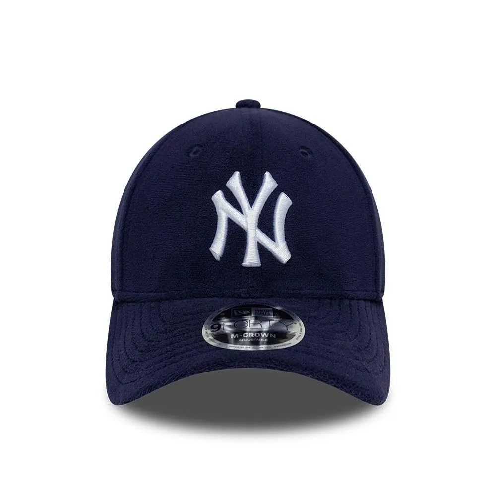 New Era New York Yankees Fleece 9Forty Adjustable M-Crown Cappellino di Bl - immagine 2