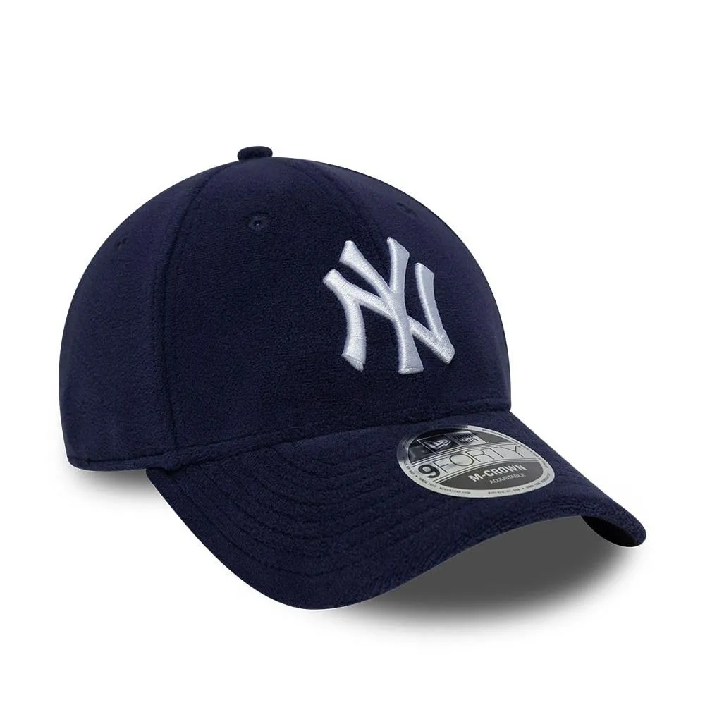New Era New York Yankees Fleece 9Forty Adjustable M-Crown Cappellino di Bl - immagine 3