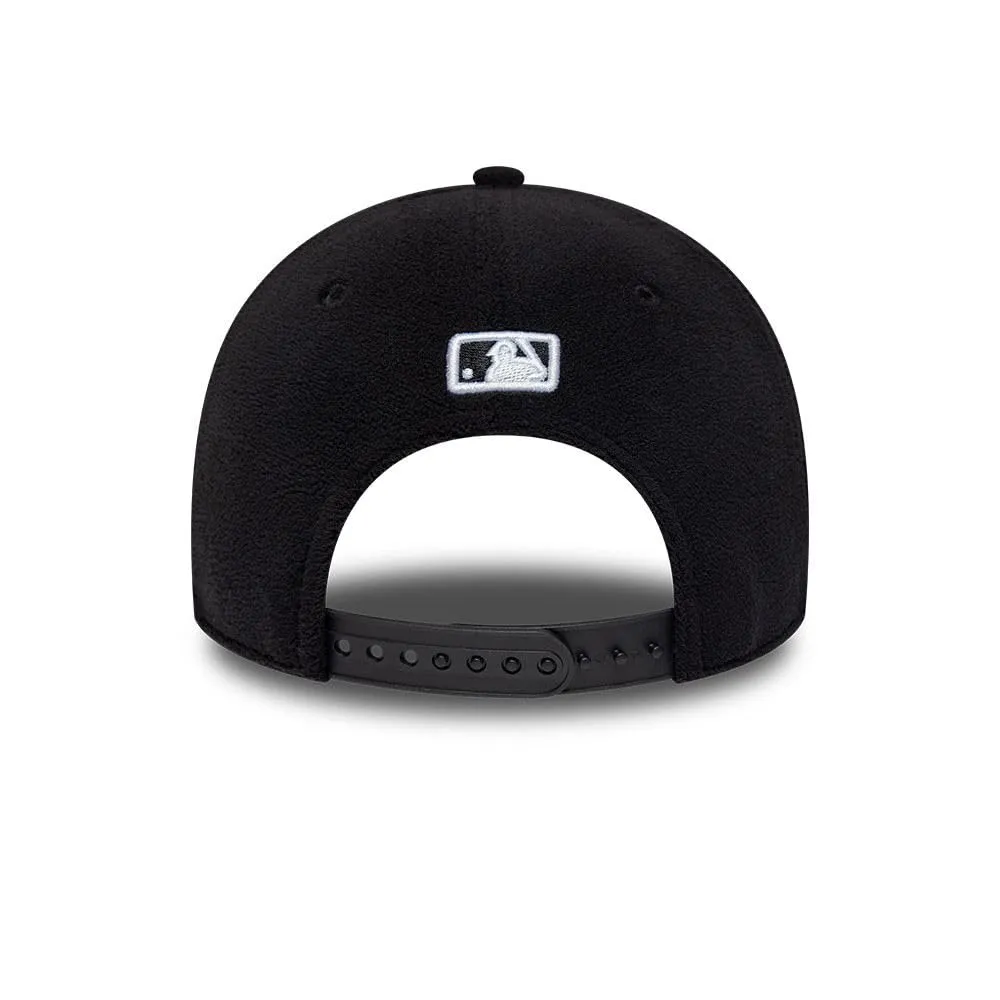New Era Detroit Tigers Fleece 9Forty Adjustable M-Crown Cappellino di Nero - immagine 4