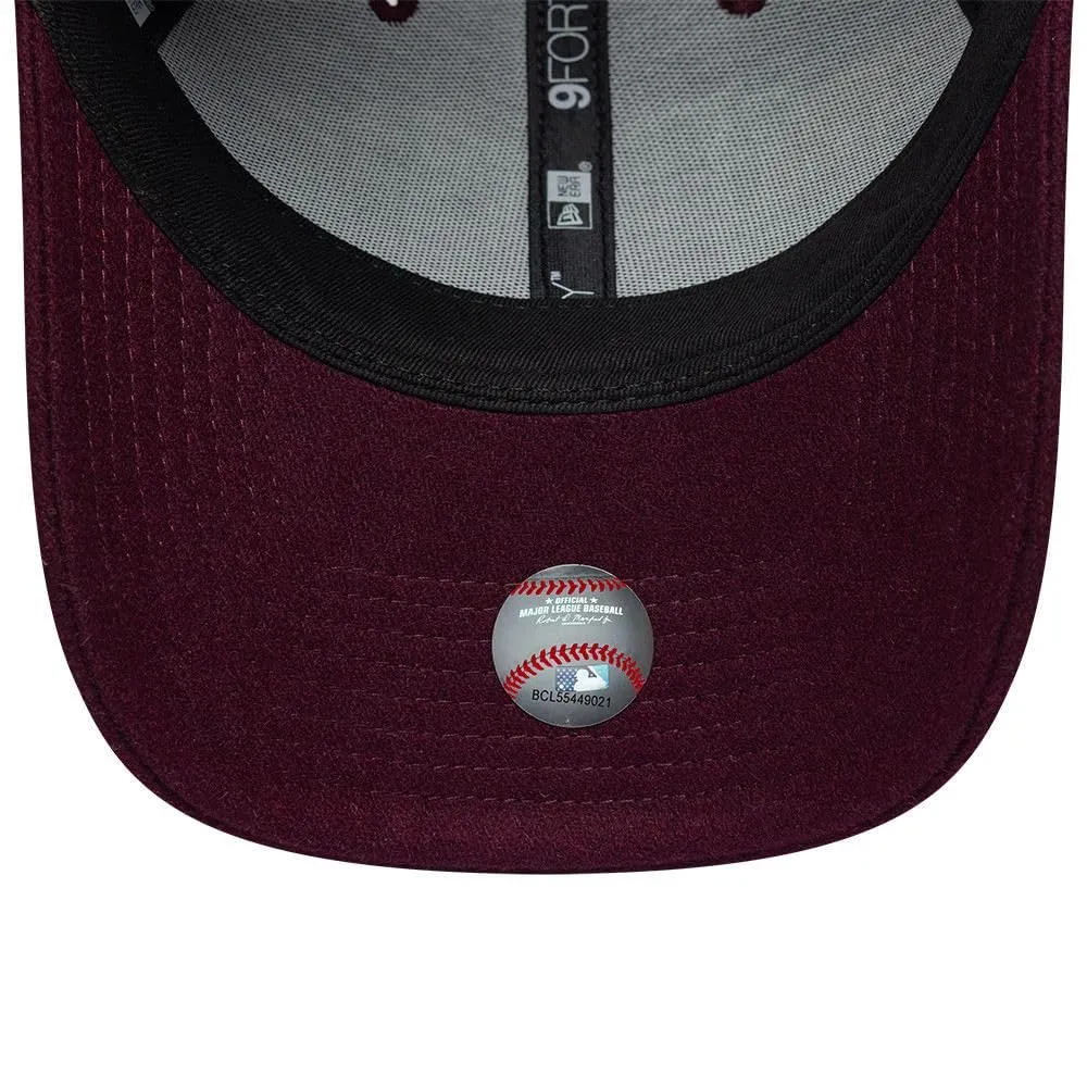 New Era Los Angeles Dodgers Wordmark 9Forty Adjustable Cappellino Bordeaux - immagine 5