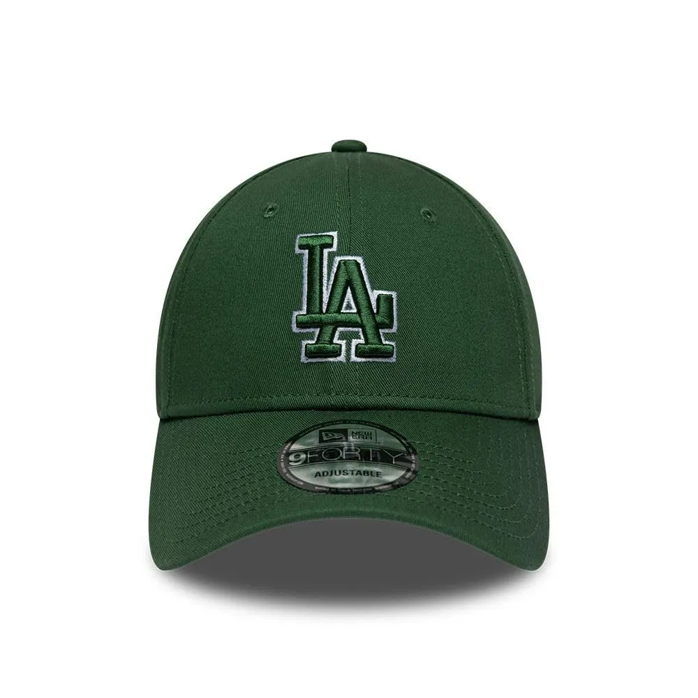 New Era Los Angeles Dodgers Team Outline 9Forty Adjustable Cappellino Verd - immagine 2