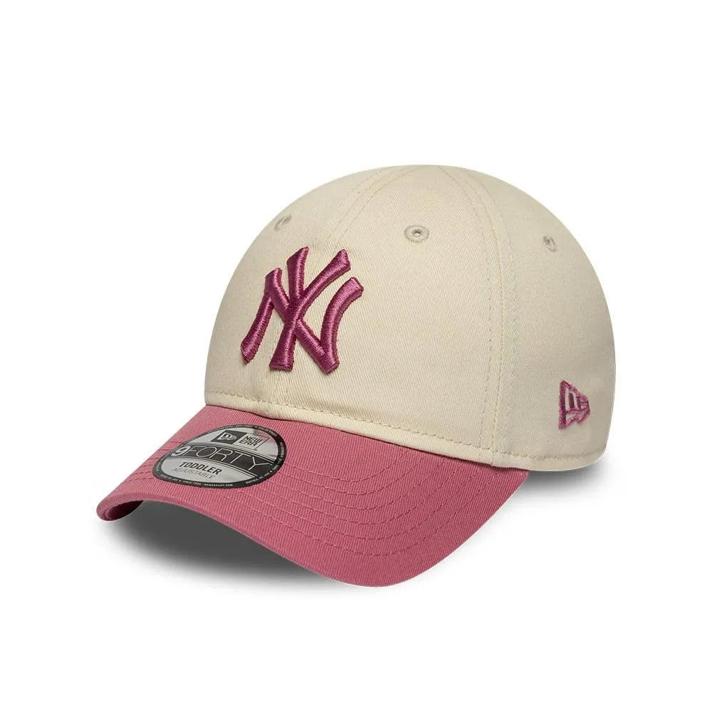New Era New York Yankees League Essential 9Forty Kids Cappellino Beige - immagine 1