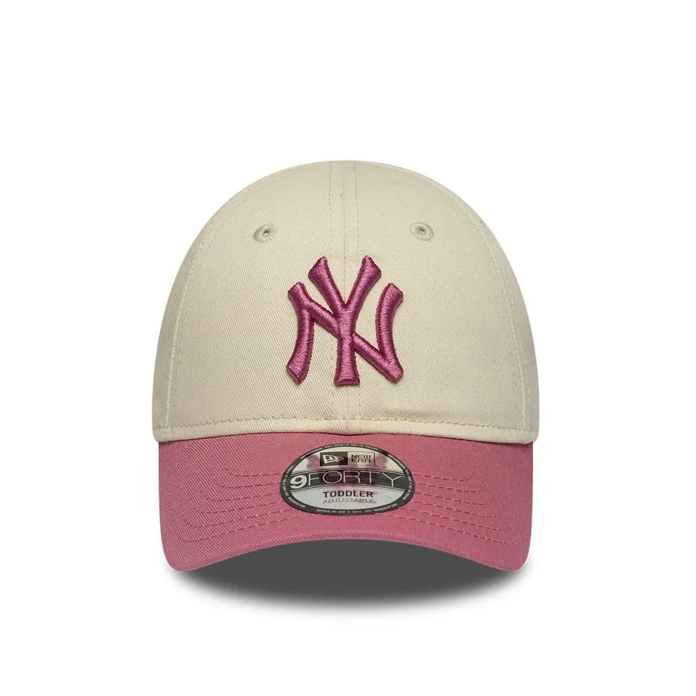 New Era New York Yankees League Essential 9Forty Kids Cappellino Beige - immagine 2