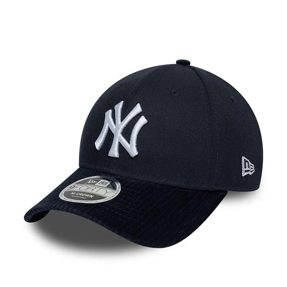 New Era New York Yankees Cord Visor 9Forty M-Crown Cappellino di Blu - immagine 1