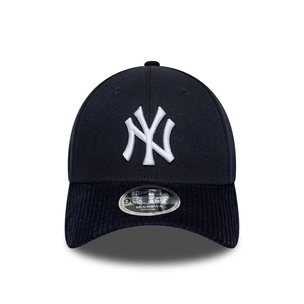 New Era New York Yankees Cord Visor 9Forty M-Crown Cappellino di Blu - immagine 2