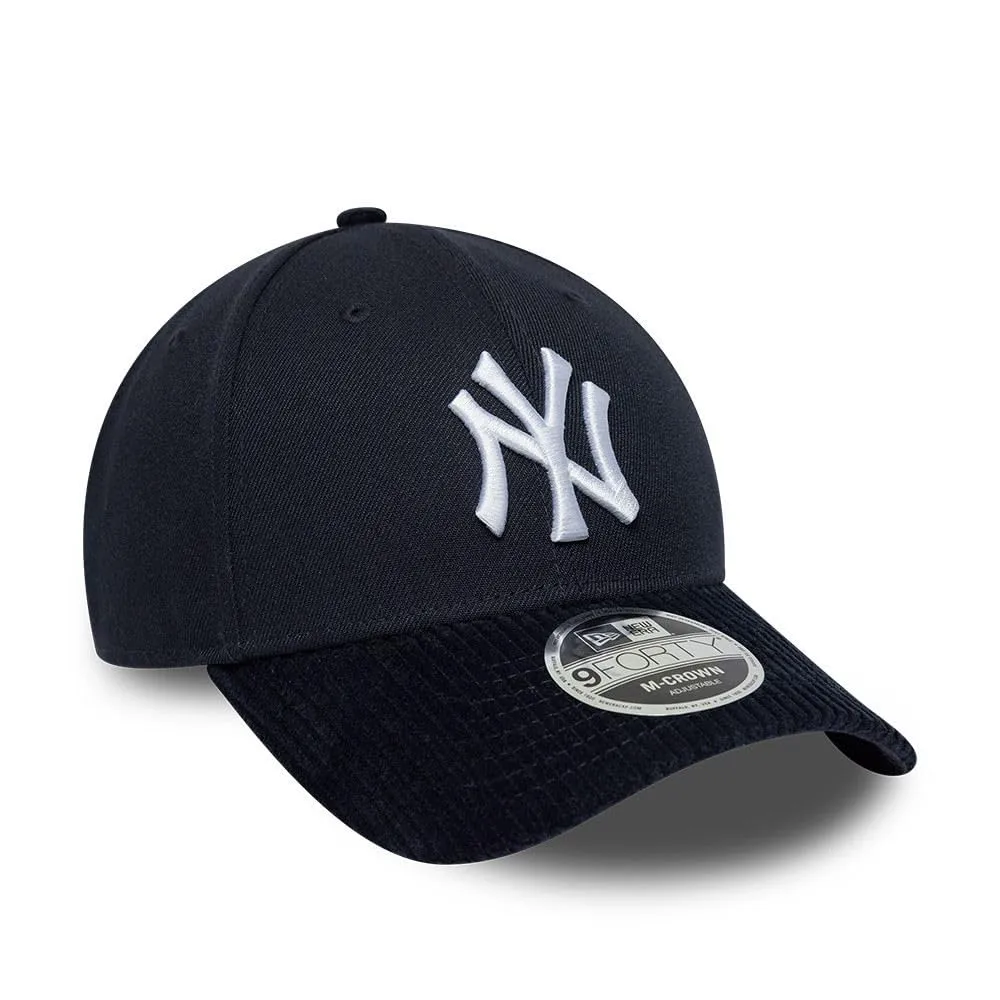 New Era New York Yankees Cord Visor 9Forty M-Crown Cappellino di Blu - immagine 3