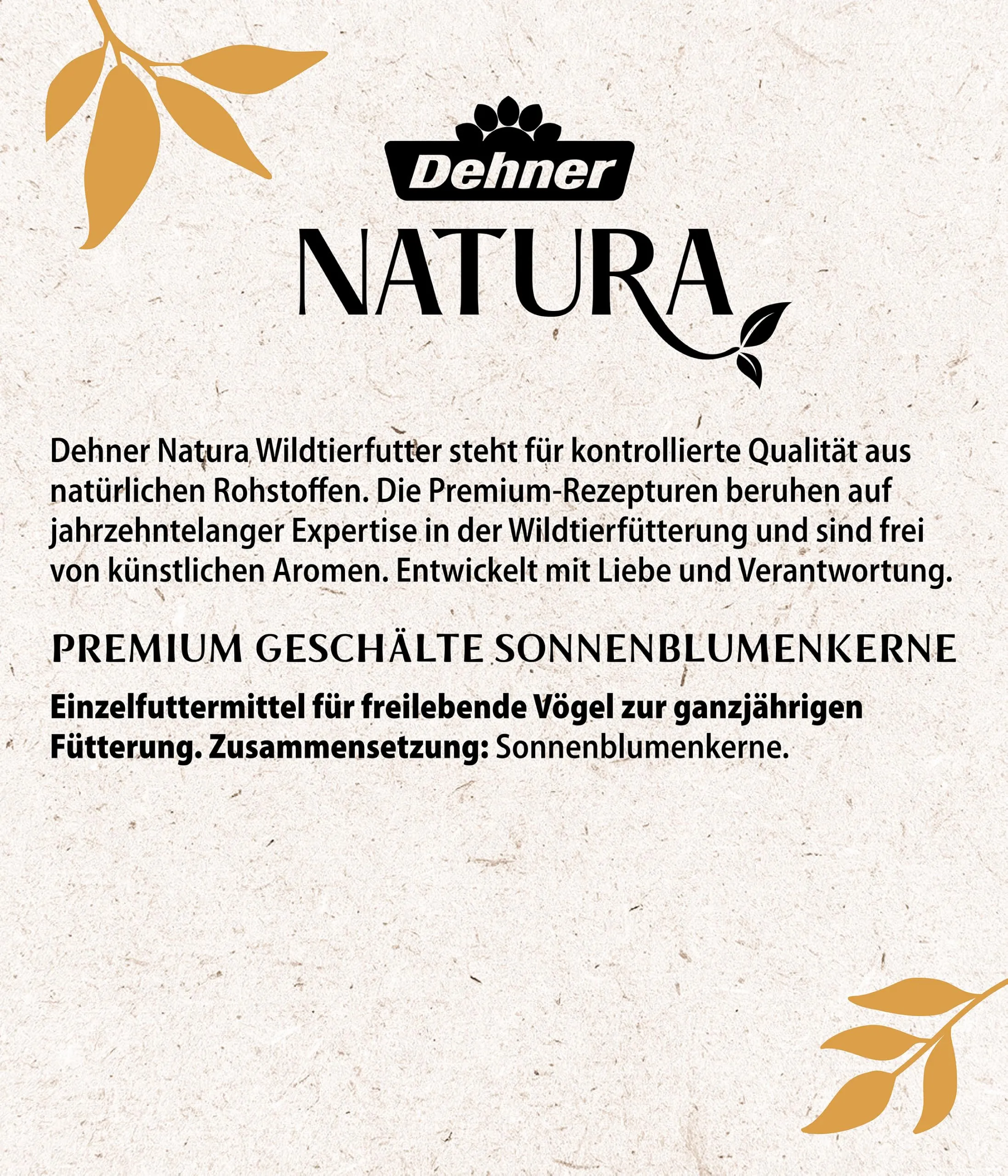 Dehner Natura Premium mangime per Uccelli, Semi di Girasole Non decorticati, Mangime integrativo per Alimentazione Tutto L'Anno, Cibi Grassi per cinciallegre, fringuelli e passeri, 5 kg - immagine 6