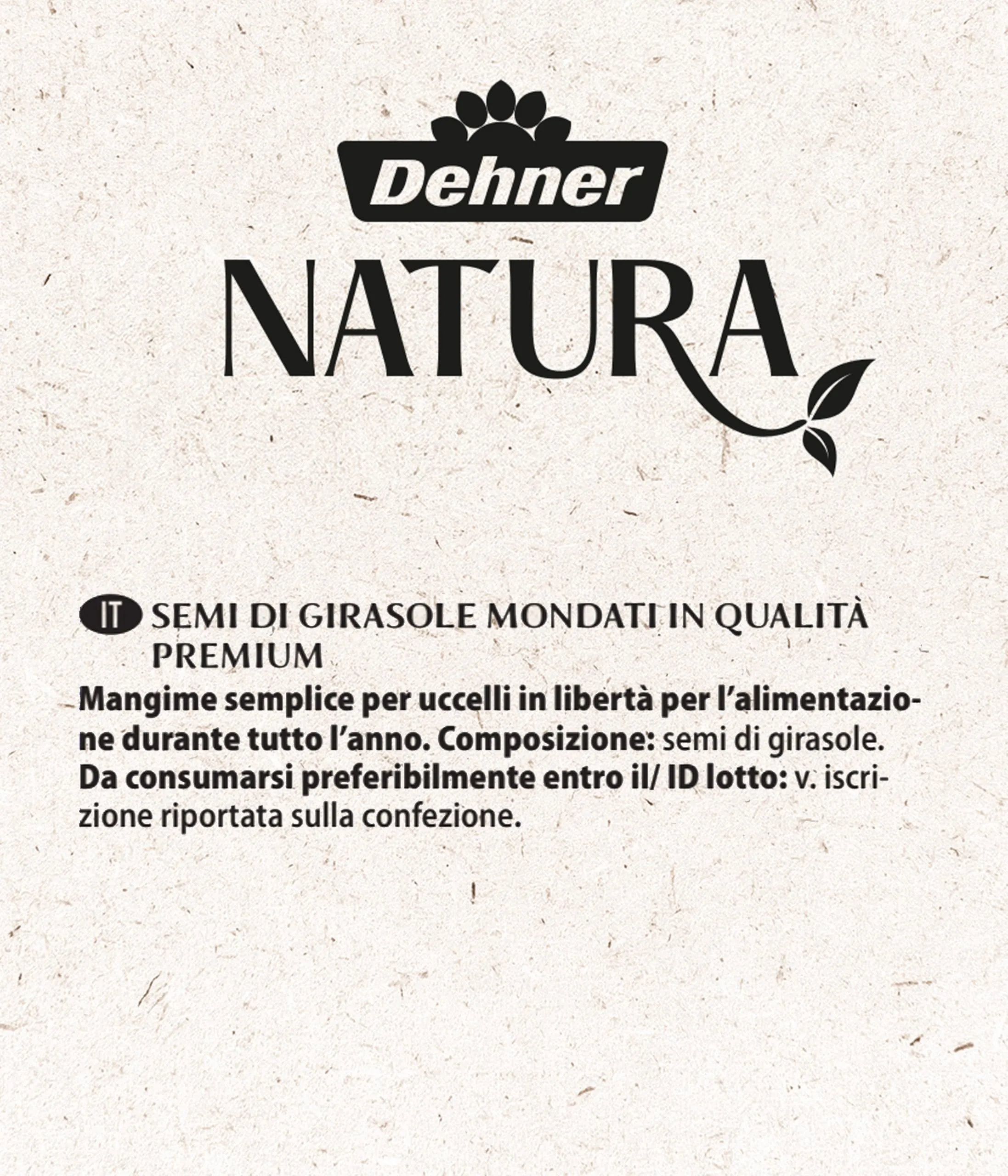 Dehner Natura Premium Mangime per Uccelli Selvatici, Semi di Girasole sbucciati, 1 kg - immagine 3