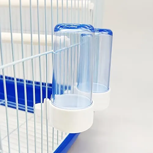 BPS 2 pezzi alimentatore/bevitore 100cc per gabbia per uccelli in metallo con alimentatore bevitore altalena secchio saltatore BPS-51037-FBA3 - immagine 3