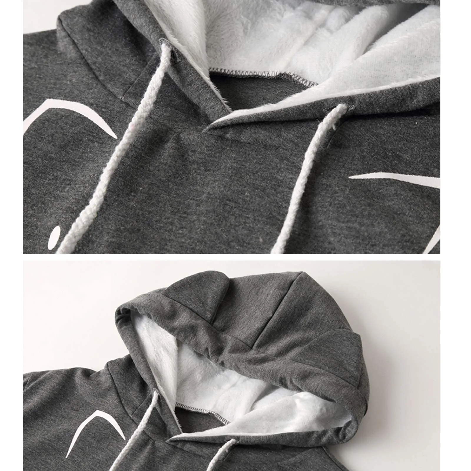 Donna Felpa con Tasca Moda Felpa con Cappuccio Sweatshirt Tasca Porta Gatti Cani E Animali Hoody Moda Felpe Casual Carrier Top Canguro Animale Domestico Cane Gatto Marsupio Grande Felpa con Cappotto - immagine 7