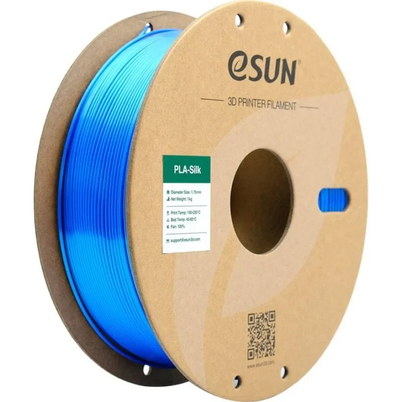Filamento PLA eSUN PLA-SK175U1P1 Blu 1,75 mm Silk Texture Stampa Facile - immagine 1
