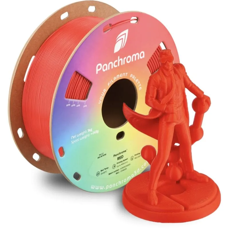 Filamento CPE Polymaker Panchroma CoPE Rosso 1,75 mm Alta Velocità Facile Bridge - immagine 1