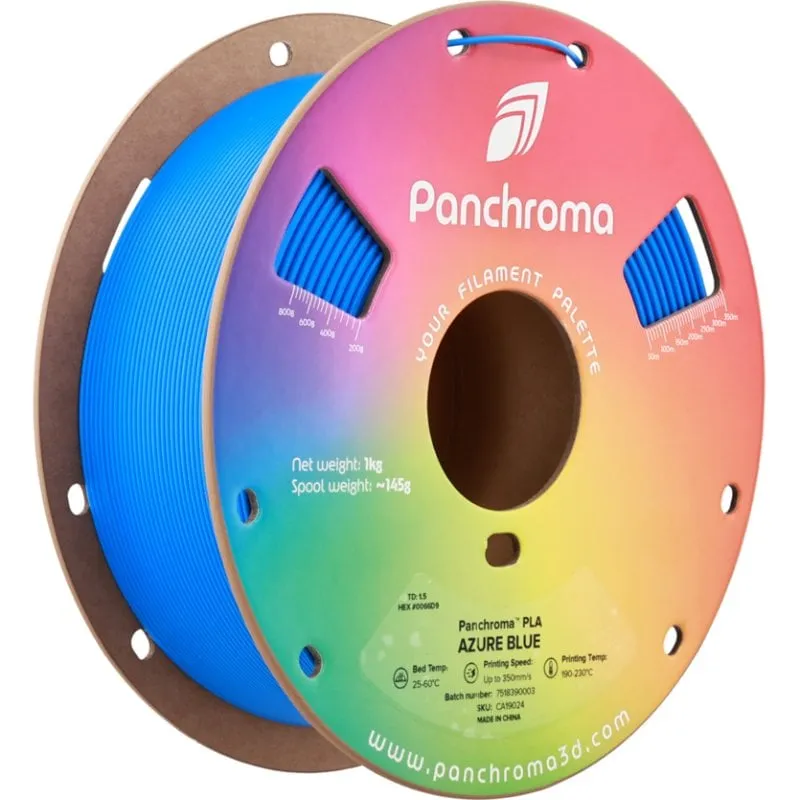 Filamento PLA Polymaker Panchroma Basic Blu 1,75 mm Alta Velocità Superficie Liscia - immagine 1
