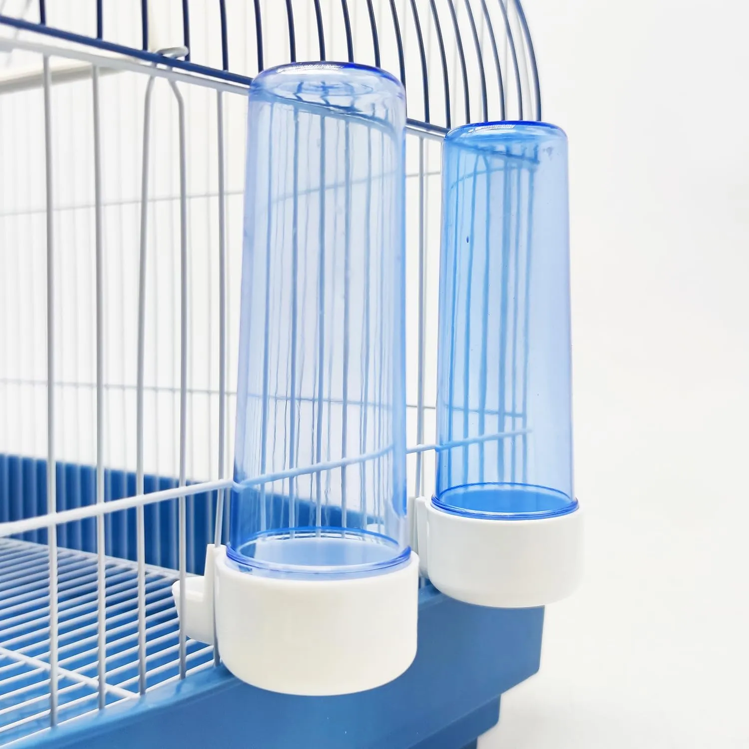 BPS BUENA PET SHOP 2 pz mangiatoio/abbeveratoio per gabbia grande per pappagallo coniglio taglia L, lunghezza 12,5 cm - immagine 5