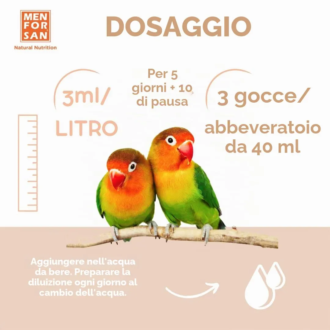 MENFORSAN Mangime complementare per uccelli da riproduzione | per la promozione della fertilità | 30 ml - immagine 4