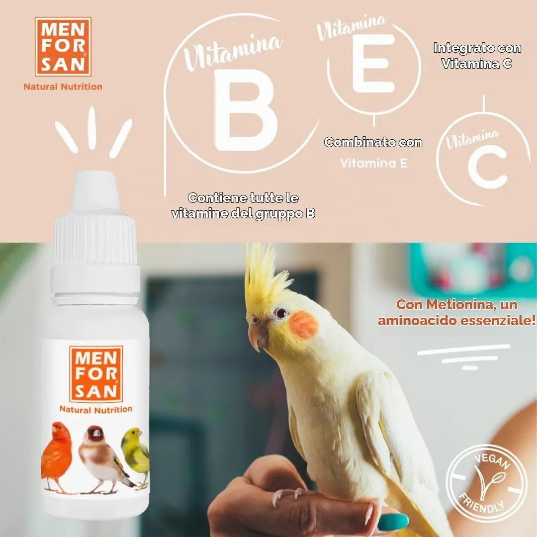 MENFORSAN Mangime complementare per uccelli da riproduzione | per stimolare il canto e il trillo | 30 ml - immagine 2