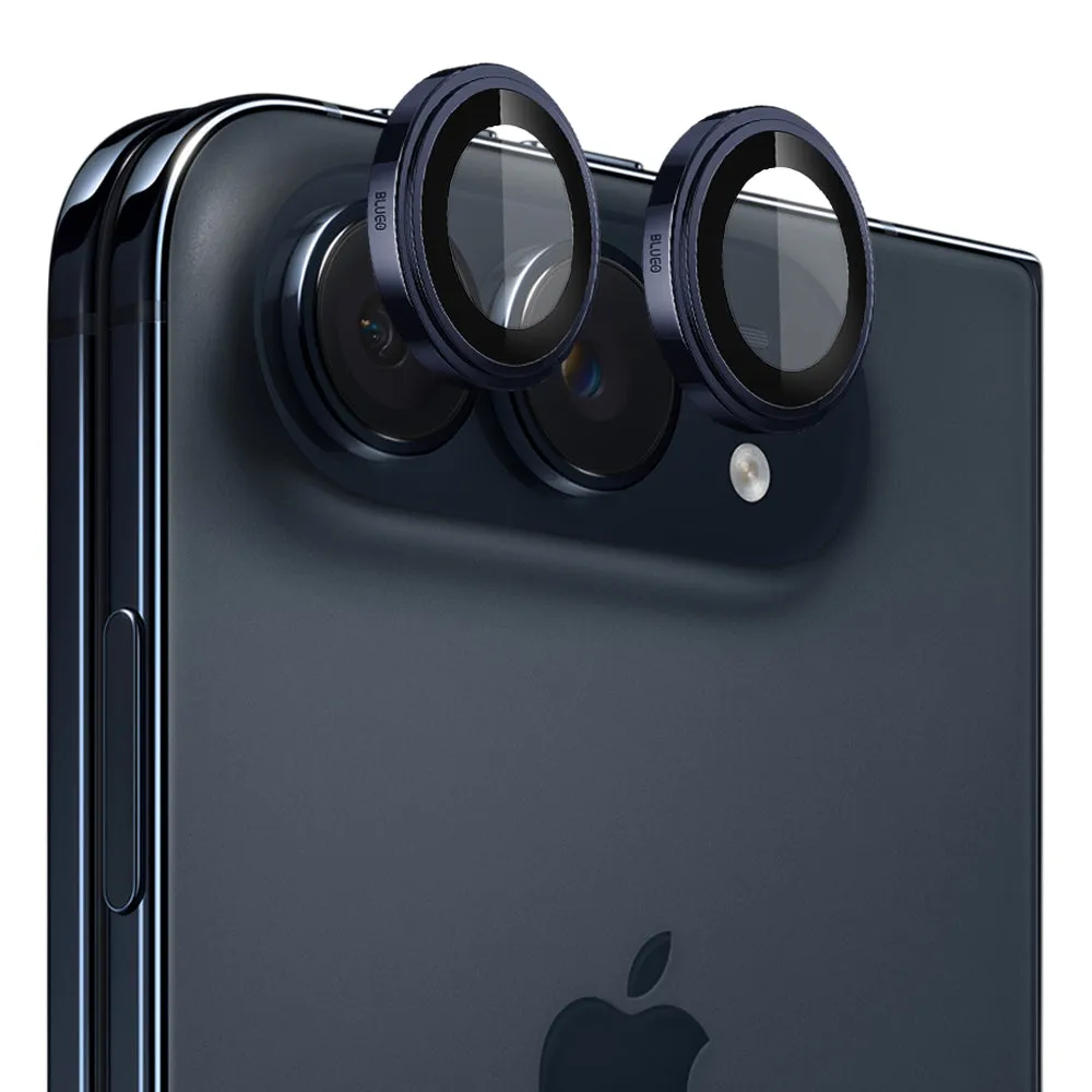Pellicola protettiva per fotocamera posteriore Blueo Sapphire Crystal per Apple iPhone Duo, vetro temperato, blu - immagine 1