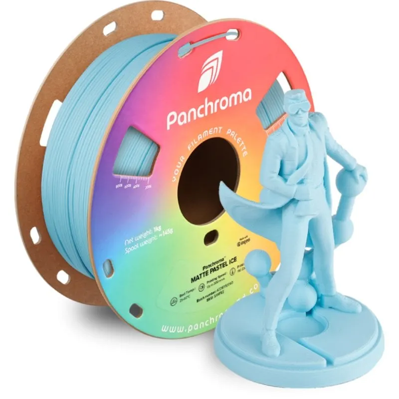 Filamento PLA Polymaker Panchroma Matte Blu 1,75 mm Opaco Adesione Facile - immagine 1