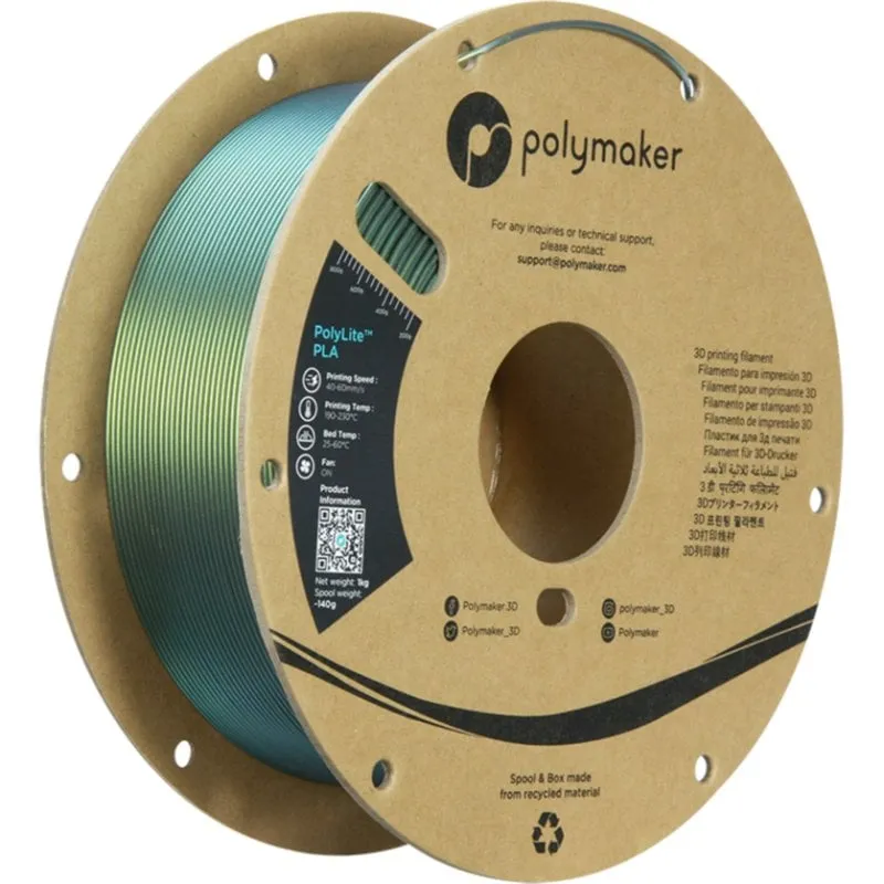 Filamento PLA Polymaker PolyLite PA02087 Starlight Special 1,75 mm Cambia Colore - immagine 1