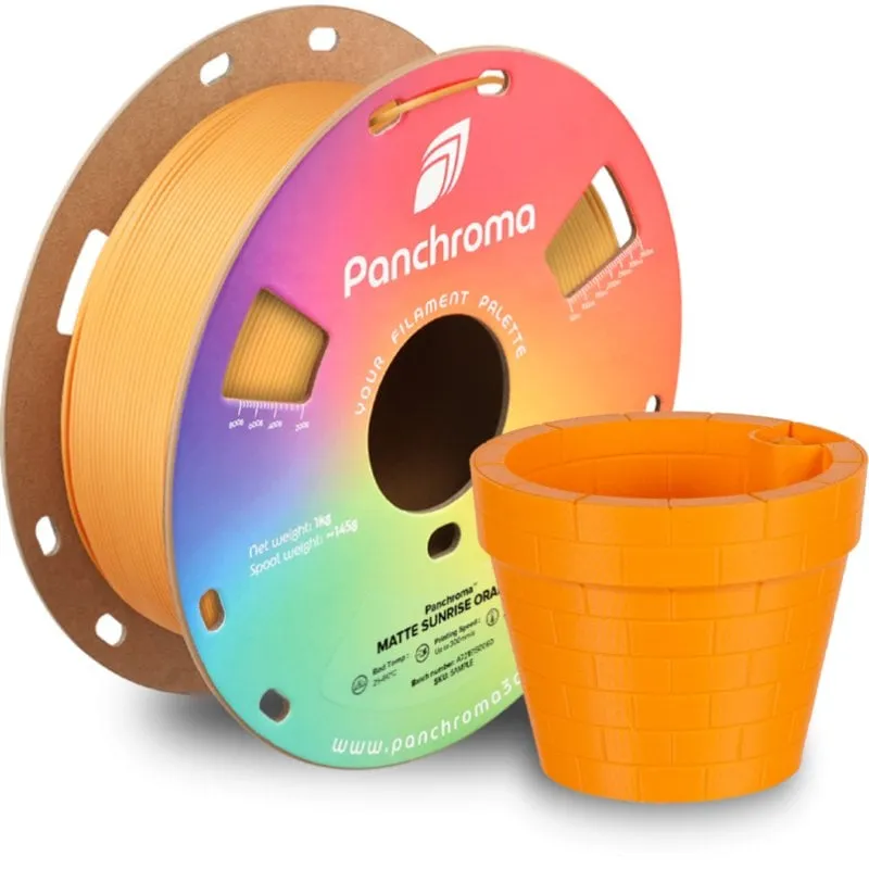 Filamento PLA Polymaker Panchroma Matte Arancione 1,75 mm Superficie Opaca - immagine 1