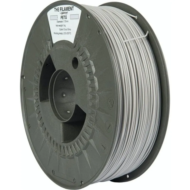 Filamento PETG The Filament TF-24018 Grigio Argento 1,75 mm Facile Stampa - immagine 1
