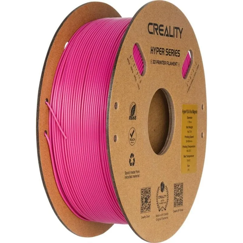Filamento PLA Creality Hyper PLA Rosso 1,75 mm Stampa Ultra Veloce Preciso - immagine 1