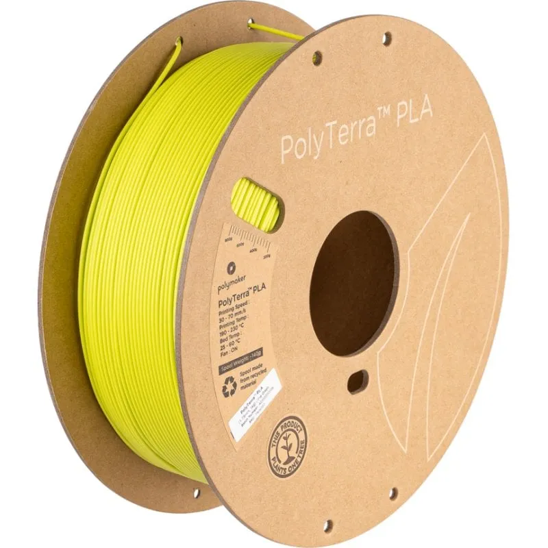 Filamento PLA Polymaker PolyTerra PA04027 Verde 1,75 mm Eco-Friendly - immagine 1