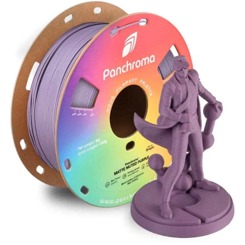 Filamento PLA Polymaker Panchroma CA04026 Viola 1,75 mm Superficie Opaca Facile Stampa - immagine 1