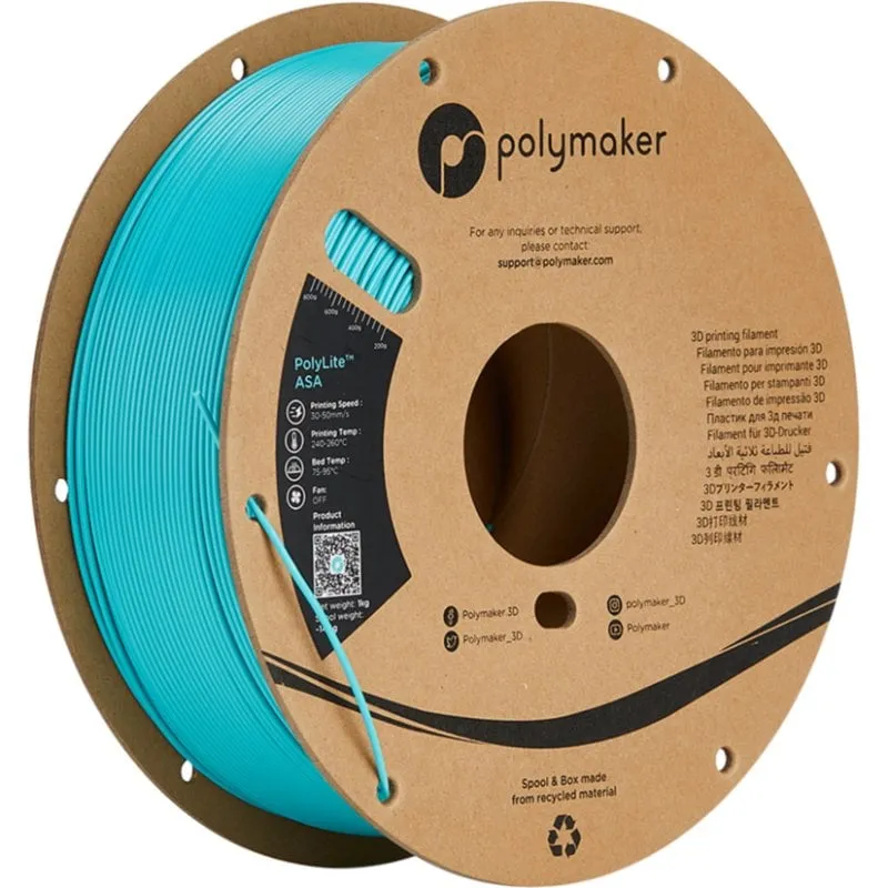 Filamento ASA Polymaker PF01029 Blu 1,75 mm Elevata Resistenza UV Meccanica - immagine 1