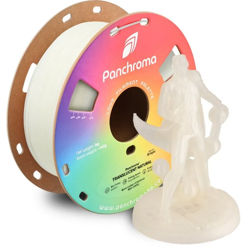 Filamento PLA Polymaker Panchroma Translucent Natural 1,75 mm Effetto Traslucido - immagine 1