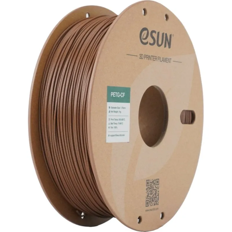 Filamento PETG-CF eSUN PETG-CF175O-AB1TZ1 Oro 1,75 mm Alta Rigidità Resistente Chimico - immagine 1