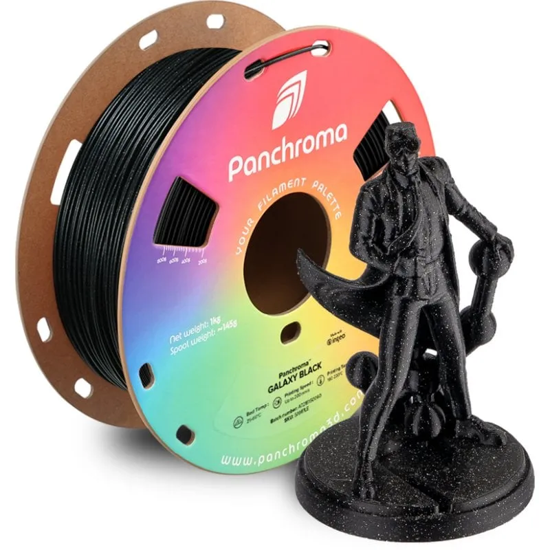 Filamento PLA Polymaker Panchroma Galaxy Nero 1,75 mm Effetto Galassia - immagine 1