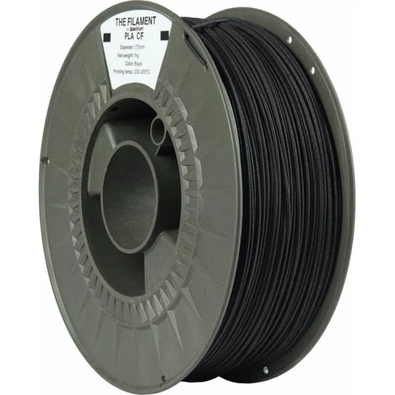Filamento PLA CF The Filament TF-24094 Nero 1,75 mm Carbonio Maggiore Resistenza - immagine 1